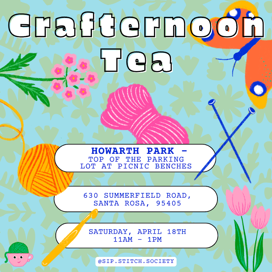 Craft meeting Howarth park Santa Rosa April 18th
